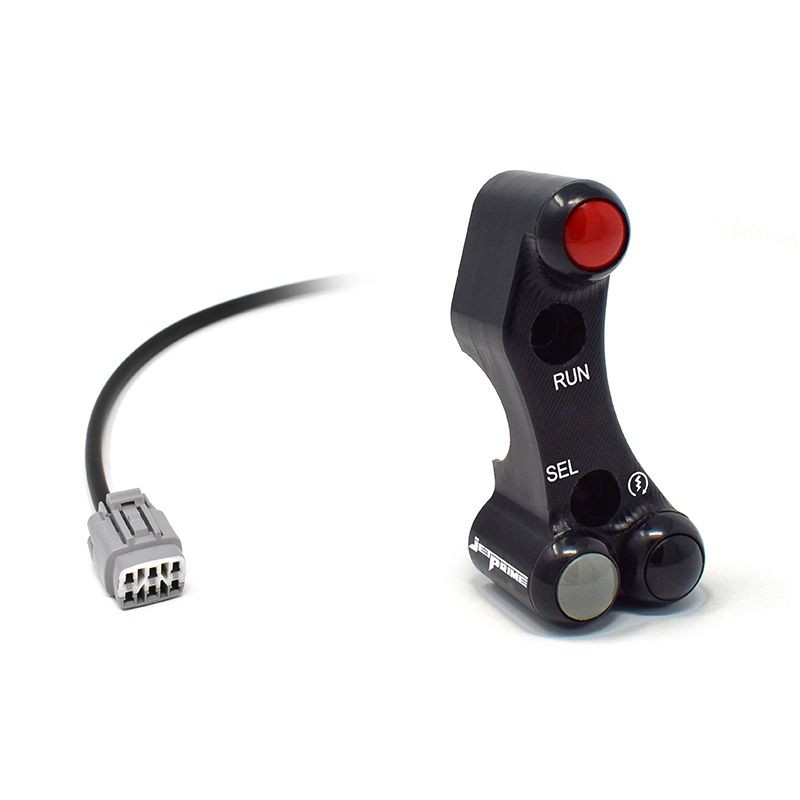 Pulsantiera Jetprime destra racing Nera per KAWASAKI ZX 10 R/RR 2021-2023