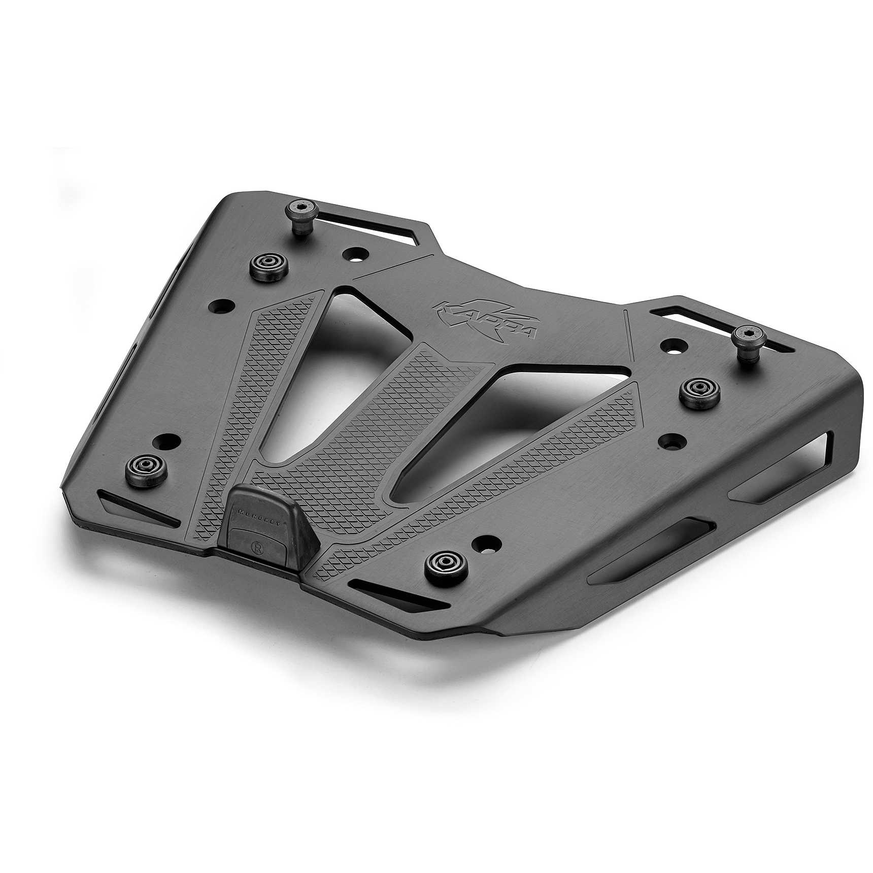 Piastra MONOKEY in alluminio anodizzato nero per attacchi specifici KZ e KR