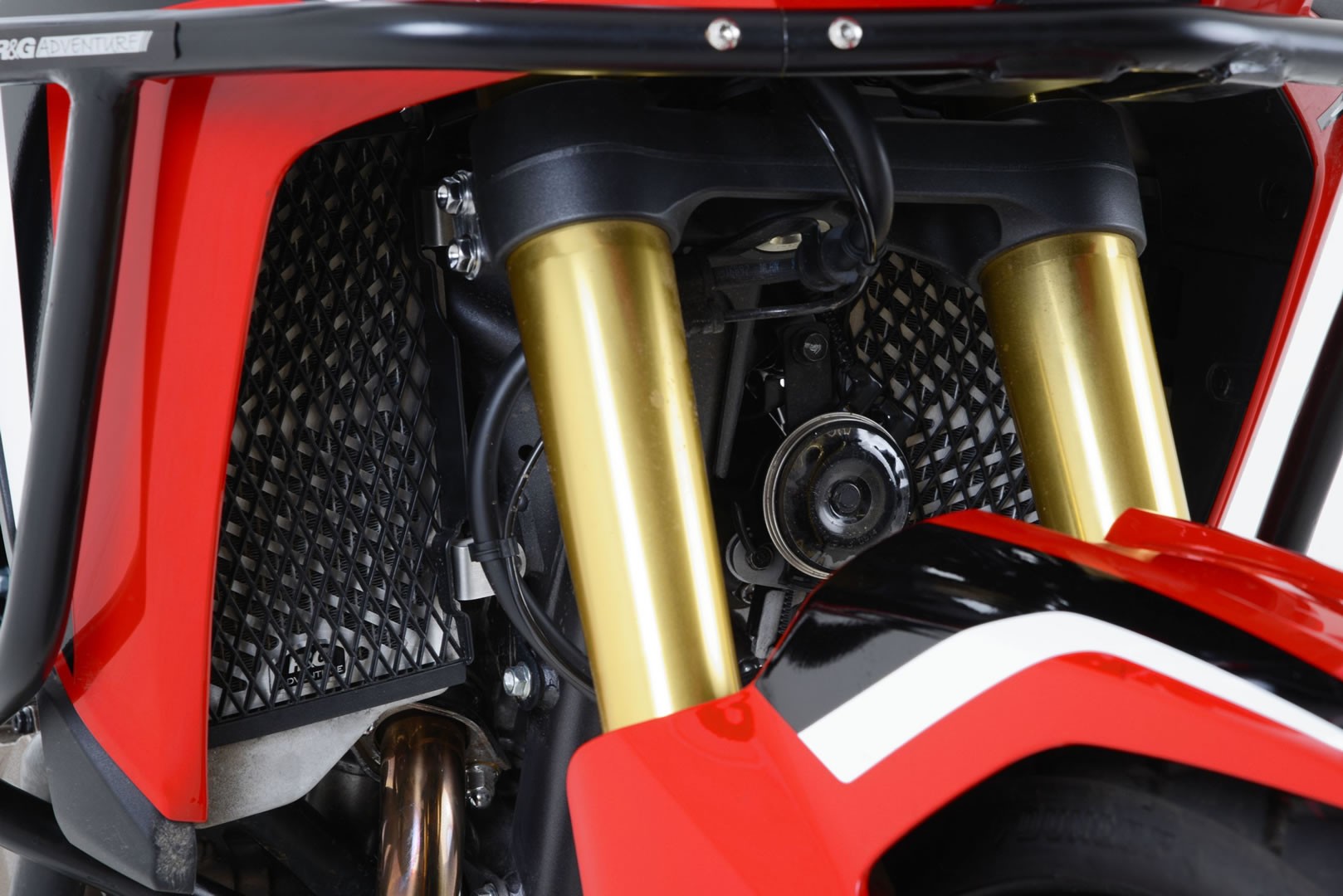 R&G Racing griglia protezione radiatore acqua in acciaio inox per HONDA CRF 1000 L AFRICA TWIN 2015-2019
