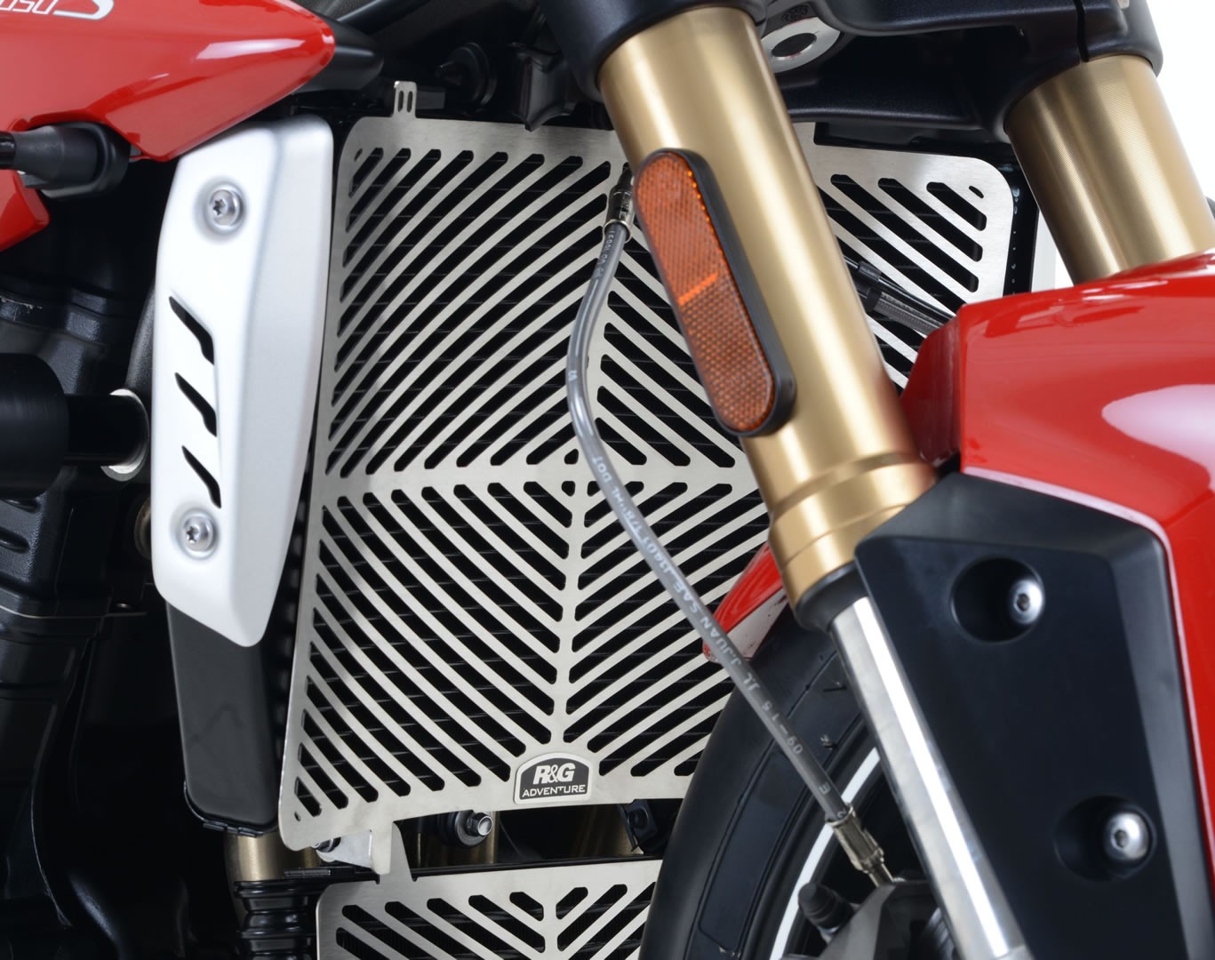 R&G Racing griglia protezione radiatore acqua in acciaio inox per TRIUMPH SPEED TRIPLE 1050 /R/S/RS 2016-2020