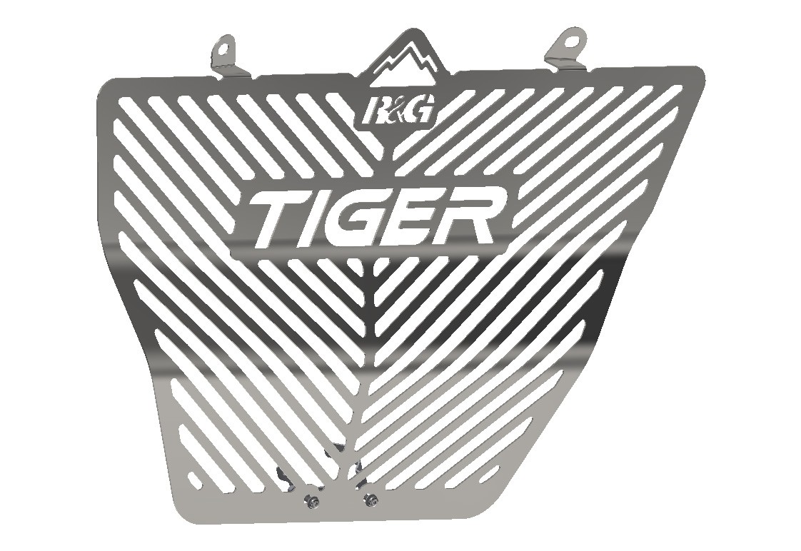 R&G Racing griglia protezione collettori con logo per TRIUMPH TIGER 850 SPORT 2021-2023
