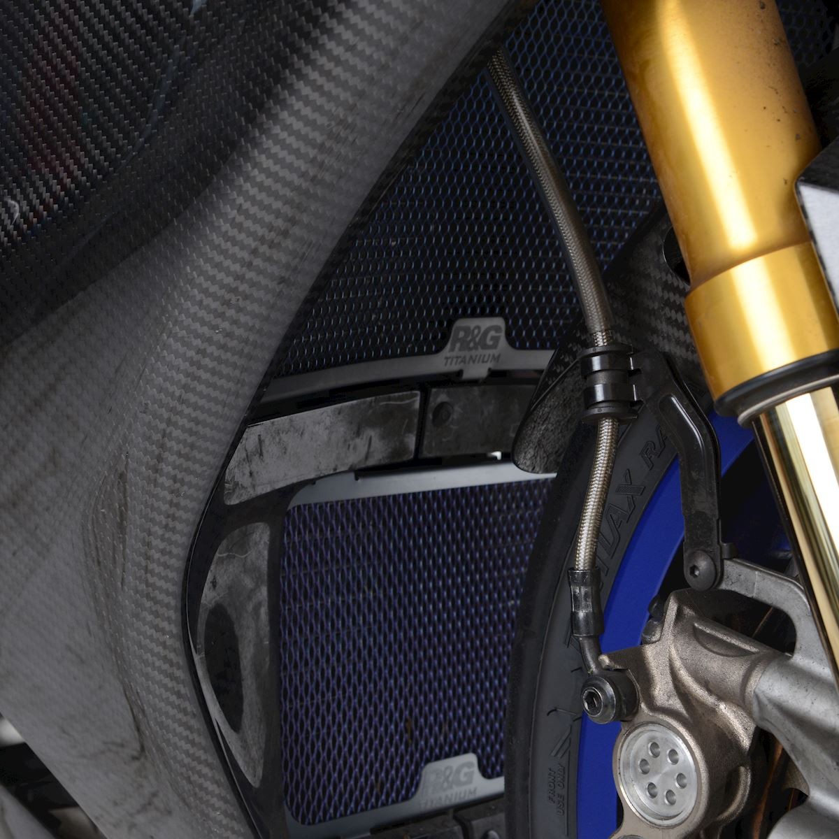 R&G Racing griglia protezione radiatore acqua in titanio per YAMAHA MT-10 2016-2023