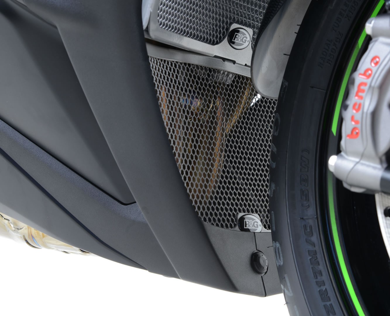 R&G Racing griglia protezione collettori in alluminio per KAWASAKI ZX 10 R 2011-2015
