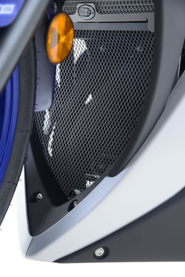 R&G Racing griglia protezione collettori in alluminio per YAMAHA YZF-R3 2015-2018