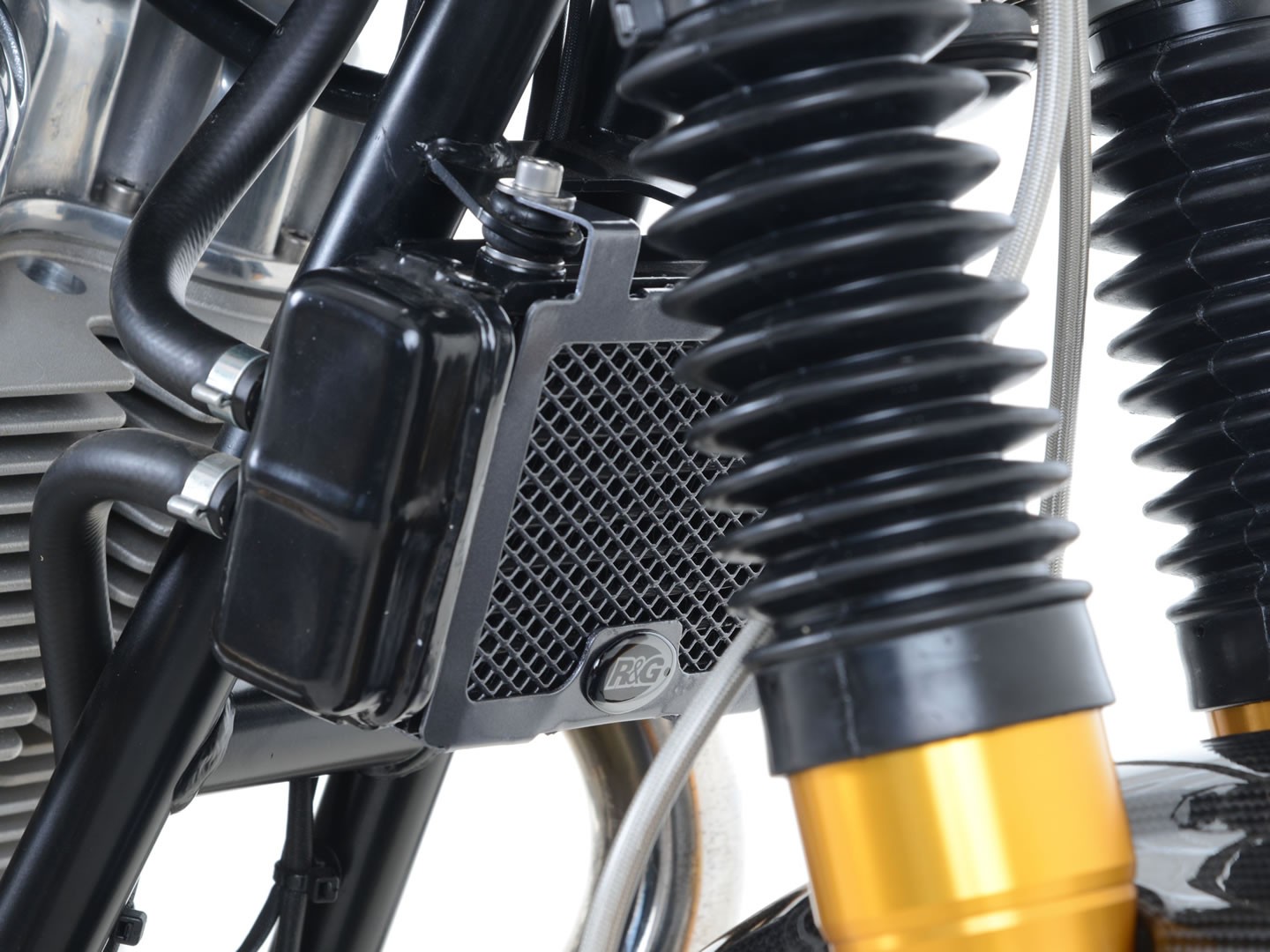 R&G Racing griglia protezione radiatore olio in alluminio per NORTON COMMANDO 961 2011-2017