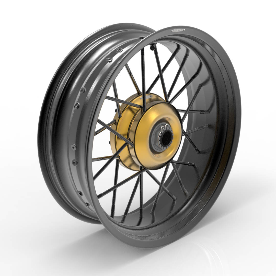 Cerchi a raggi Jonich 24M9 posteriore 5.50x17 per BMW R 1200 NINE-T 2014-2016
