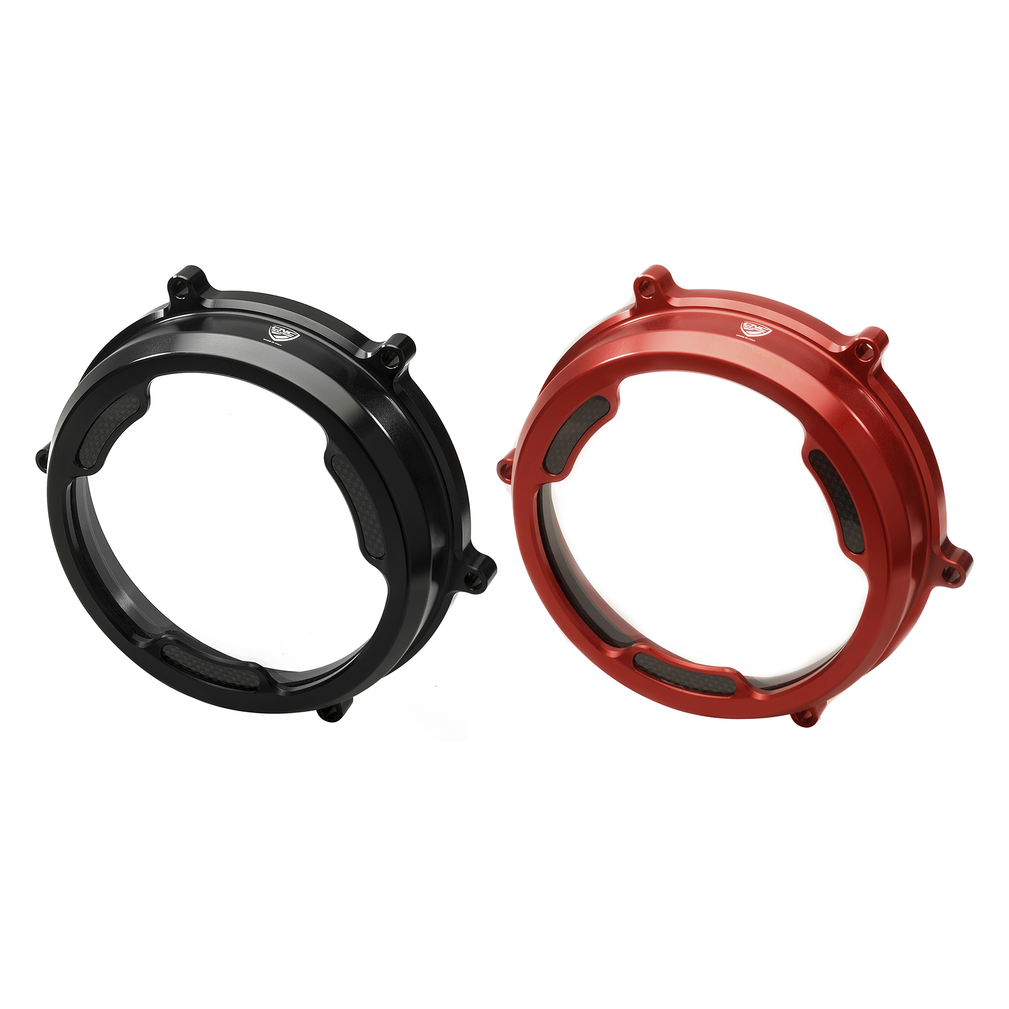Carter trasparente CNC Racing con inserti in carbonio per frizioni ad olio per DUCATI PANIGALE 1299 /S 2015-2019