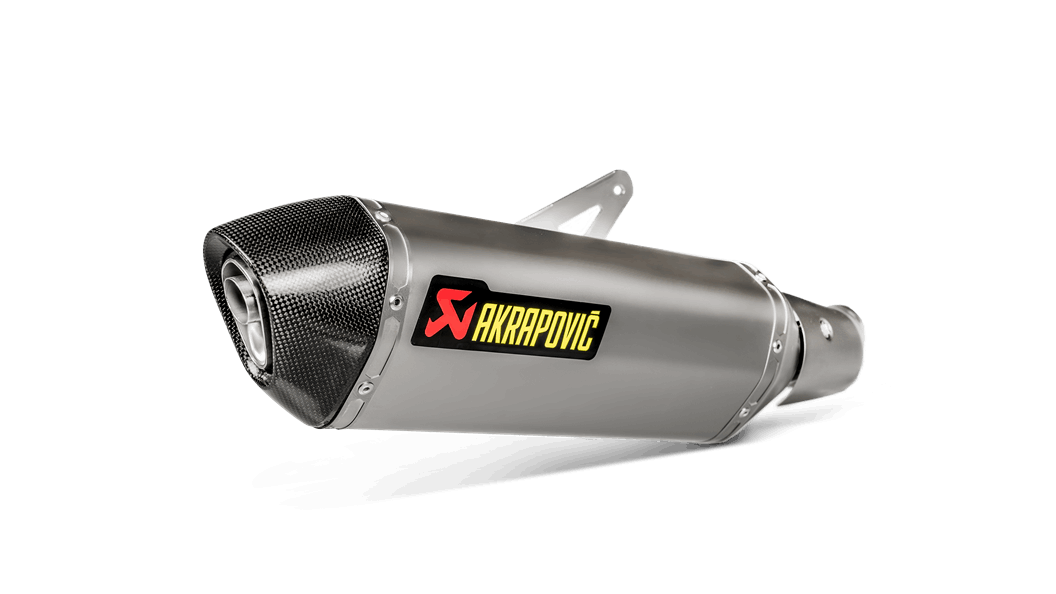 Silenziatore omologato Akrapovic Titanio con fondello in carbonio per KAWASAKI NINJA 400 2018-2020