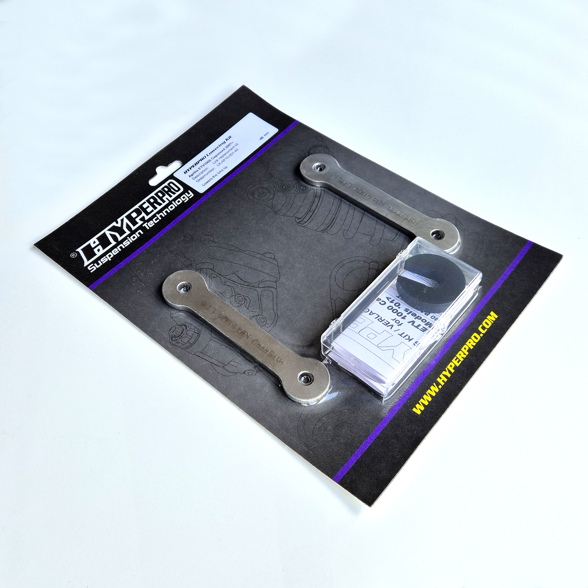 Kit abbassamento posteriore 40mm Hyperpro per Aprilia ETV 1000 Caponord