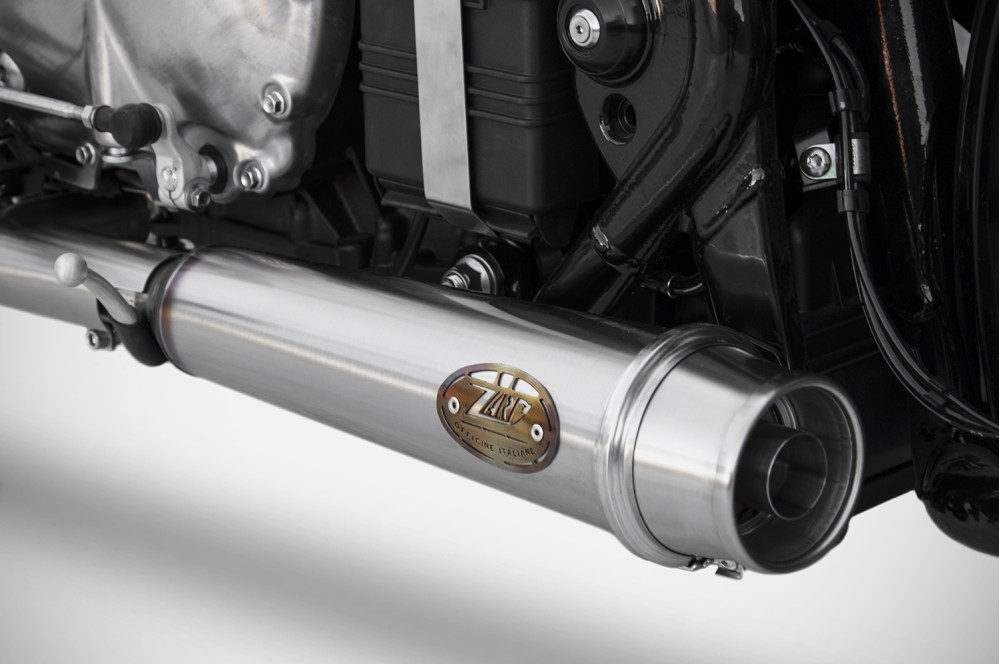 Silenziatori Zard in acciaio inox Racing per TRIUMPH BOBBER 1200 2017-2023