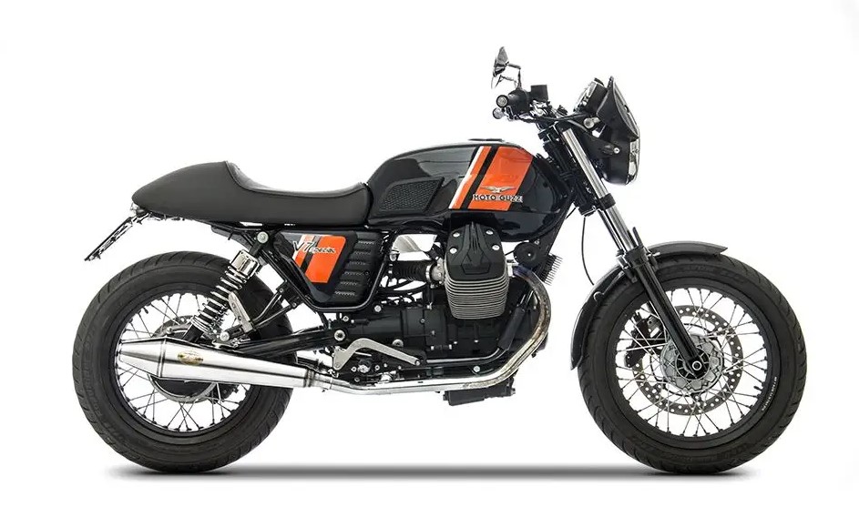 Slip-on Zard Conico Racing Lucidato Acciaio Inox per MOTO GUZZI V7 CLASSIC 2008-2012