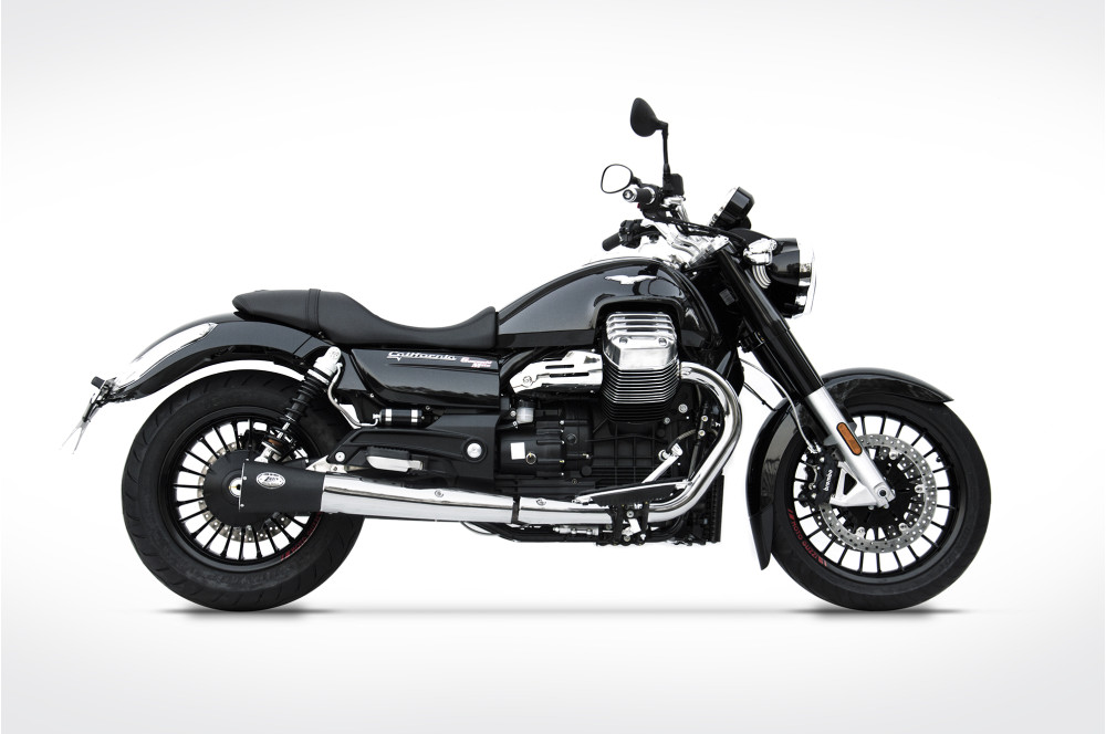 Slip-on Zard Acciaio Inox Nero Racing per MOTO GUZZI CALIFORNIA 2014-2019