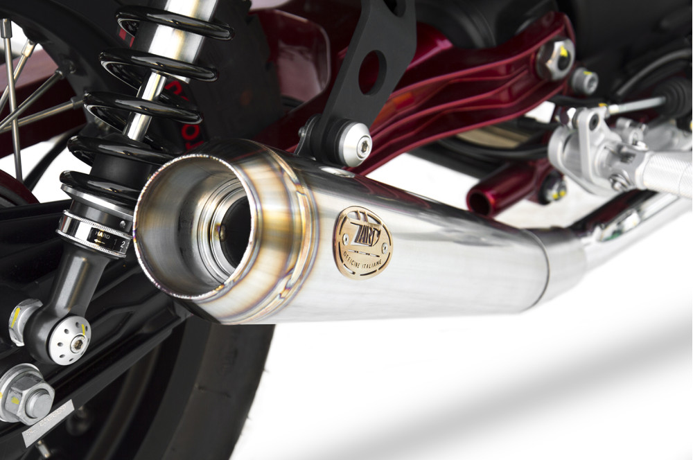 Slip-on Zard Acciaio inox Satinato Racing per MOTO GUZZI V7II RACER 2015-2017