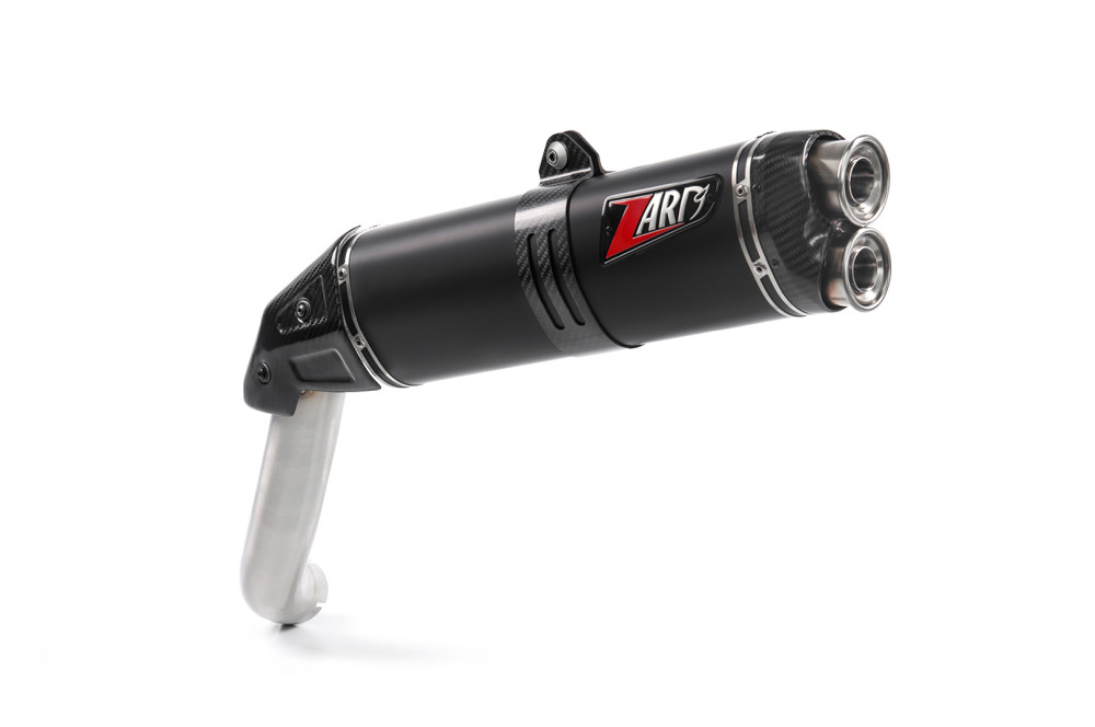Slip-On Zard Titanio Omologato Nero per MOTO GUZZI V85 TT 2019-2023