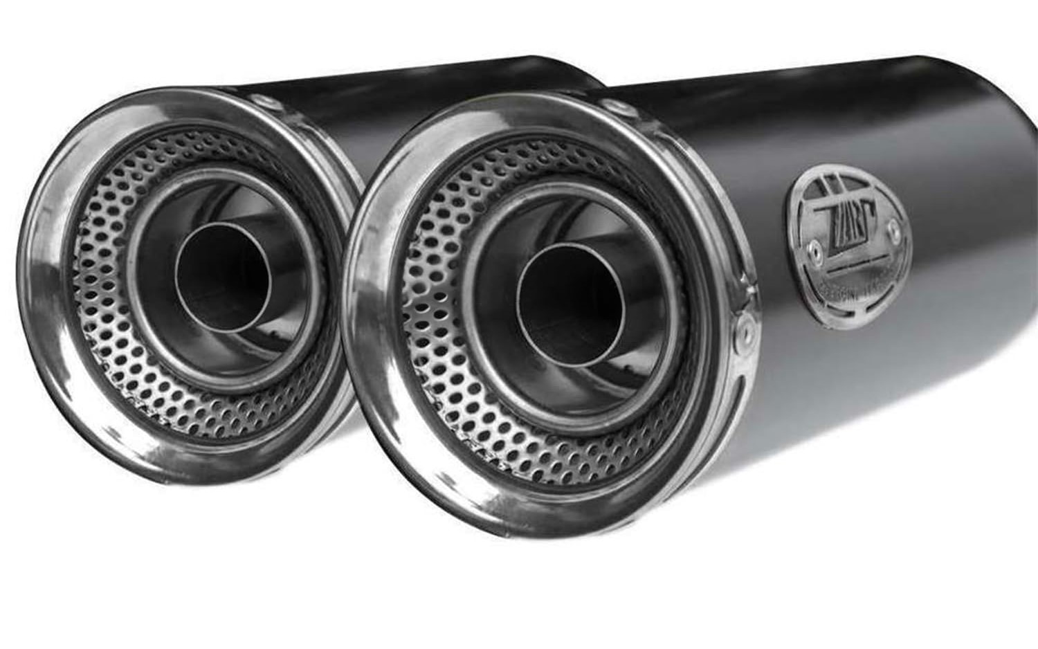 Slip-on Zard "SLIM" Omologato Acciaio Inox Nero con Fondello Acciaio per MOTO GUZZI V9 BOBBER/ROAMER 2016-2019