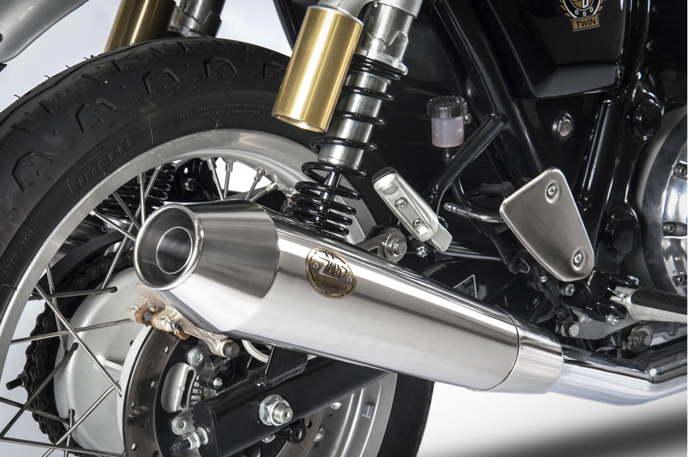 Slip-on Zard Acciaio Inox Lucidatura a specchio Racing per ROYAL ENFIELD INTERCEPTOR 650 2019-2023