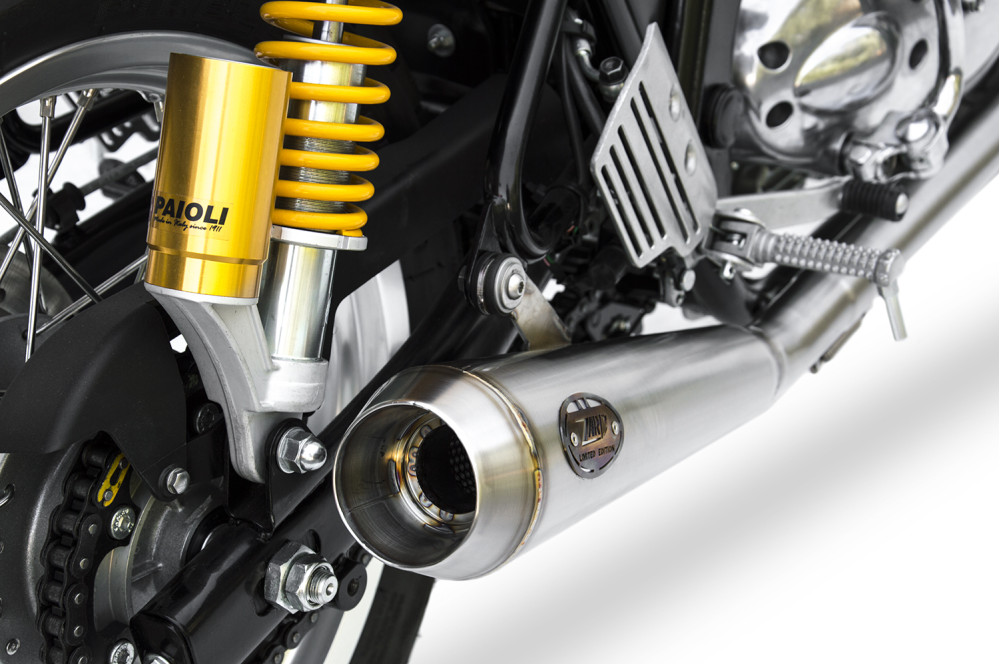 Kit Completo Zard 1>1 Acciaio Inox Racing Satinato per ROYAL ENFIELD CONTINENTAL GT 535 2014-2016