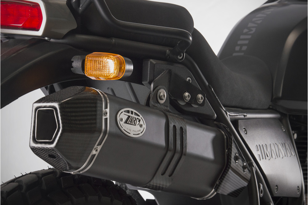 Slip-On Zard "PENTA HIGH" Acciaio Inox Nero Racing per ROYAL ENFIELD HYMALAYAN 410 2021-2023