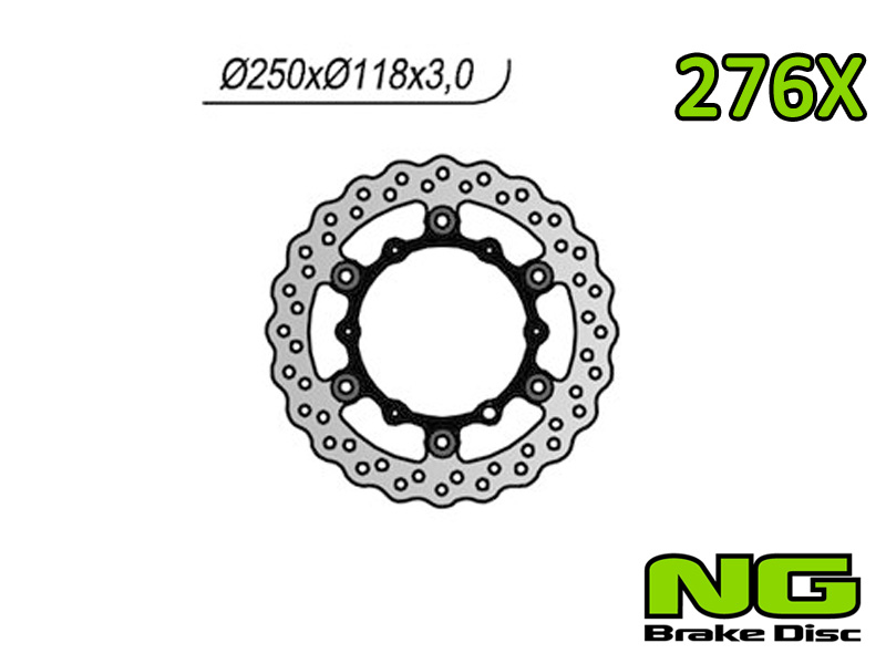 Disco freno anteriore flottante wave NG Brakes per YAMAHA YZ 125 2002-2017