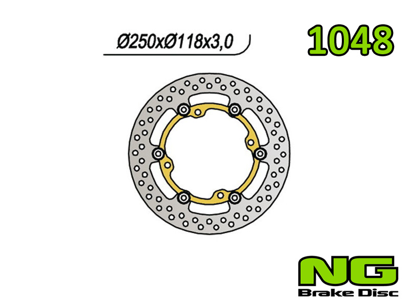 Disco freno anteriore flottante NG Brakes per SUZUKI RM-X 450 Z 2010-2014