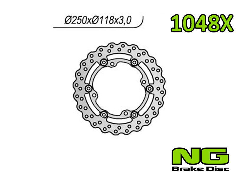 Disco freno anteriore flottante wave NG Brakes per SUZUKI RM-X 450 Z 2010-2014