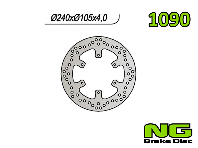 Disco freno anteriore flottante NG Brakes per BMW G 650 XCOUNTRY 2006-2012