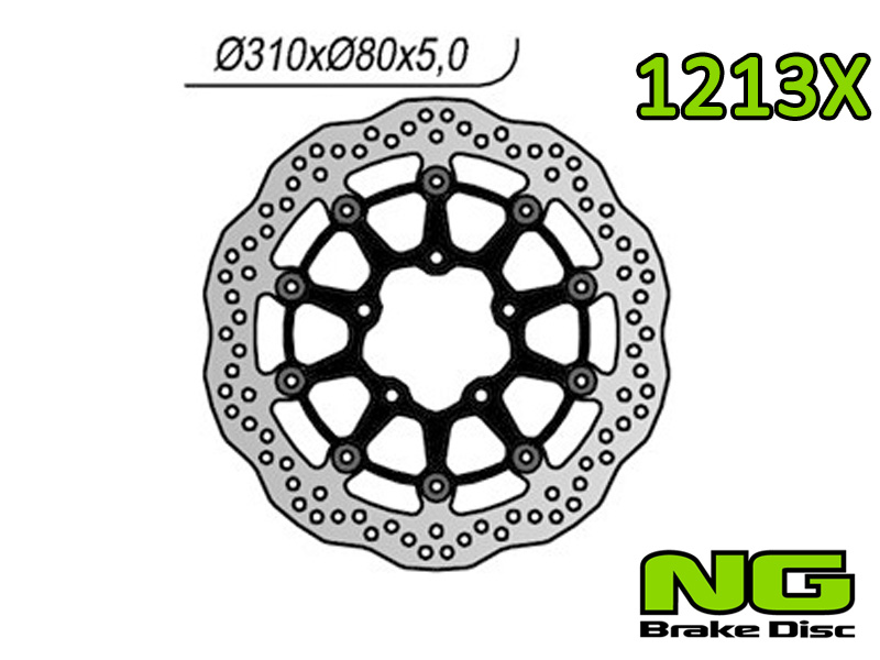 Disco freno anteriore flottante wave NG Brakes per KAWASAKI ZX 6 R 2019-2021