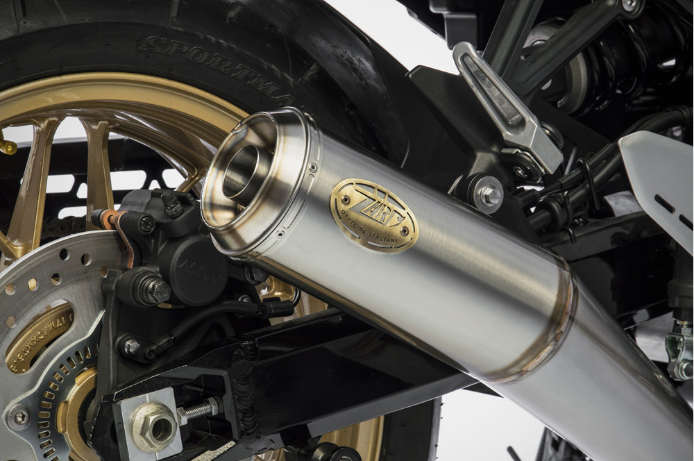Kit Completo Zard 4>2>1 Acciaio Inox Omologato Euro4 Satinato per KAWASAKI Z900 RS 2018-2020