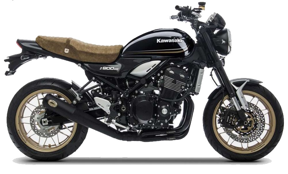 Kit Completo Zard 4>2>1 Acciaio Inox Euro4 Omologato Nero per KAWASAKI Z900 RS 2018-2020