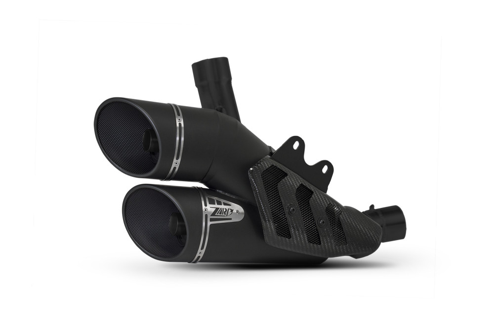 Slip-On Kit Zard 2>1>2 Acciaio Inox Nero Racing per DUCATI DIAVEL 1260 2020-2021