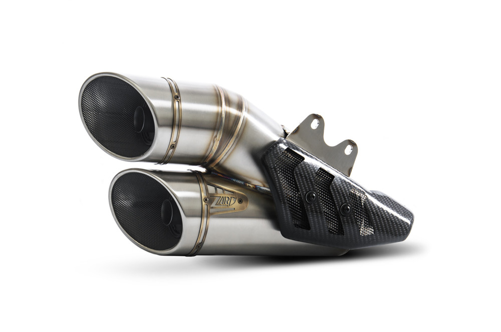 Slip-On Kit Zard 2>1>2 Acciaio Inox Satinato Omologato per DUCATI XDIAVEL 2016-2020