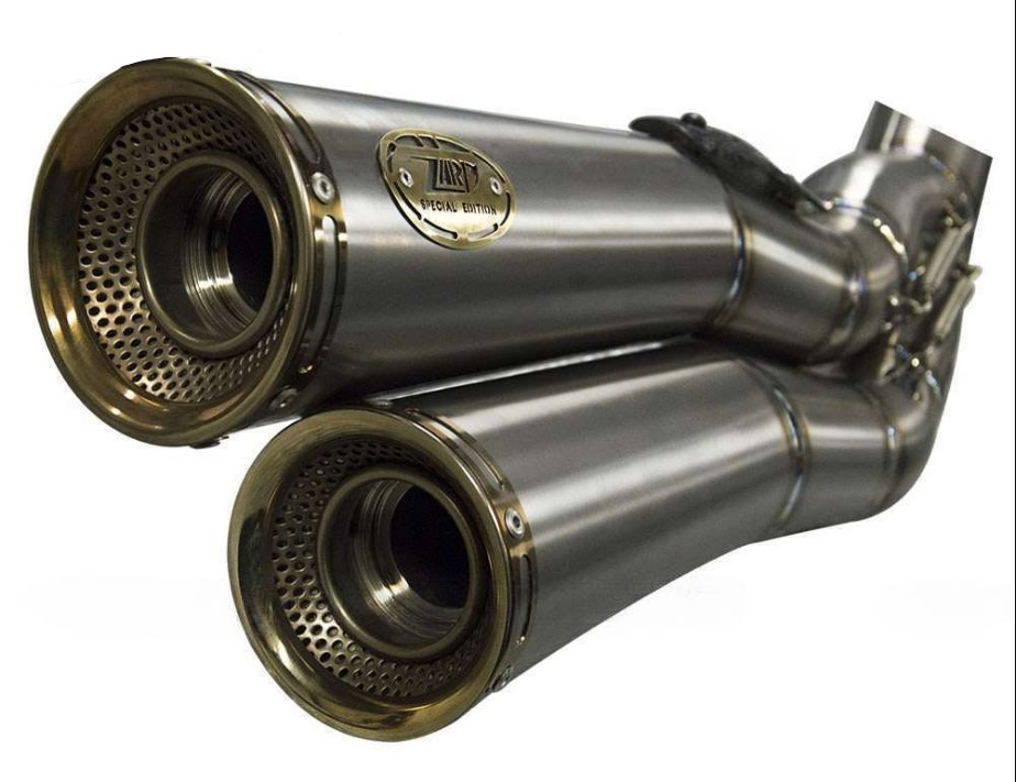 Kit Completo Zard 2>1>2 Titanio Satinato Racing per DUCATI MONSTER R 2016-2019