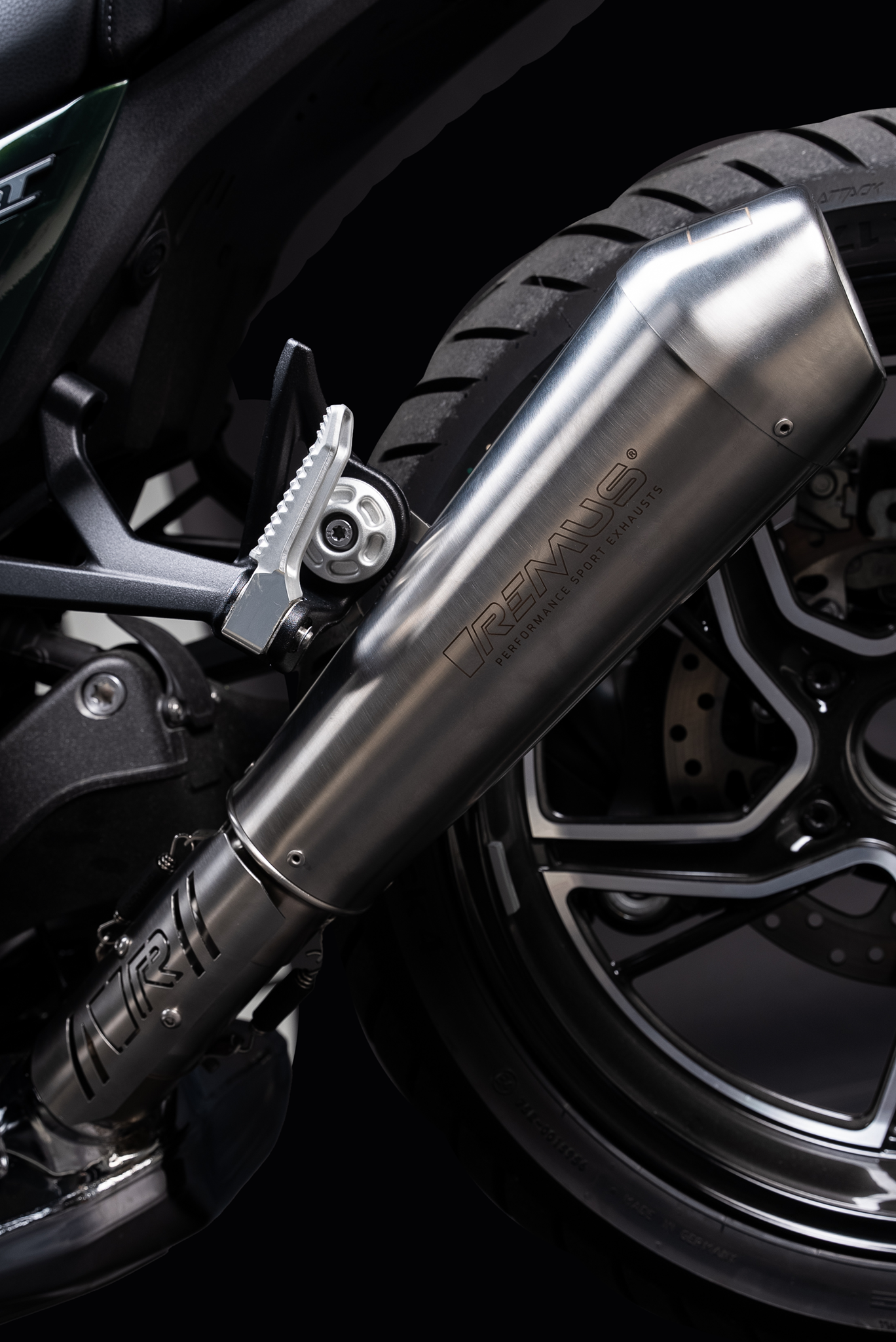 Silenziatore Remus Powercone acciaio spazzolato racing per BMW R 12 2024-2025