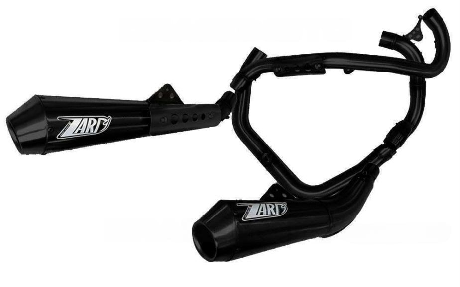 Kit Completo Zard 2>2 Acciaio Inox Omologato Nero per DUCATI SPORT CLASSIC PAUL SMART 2006