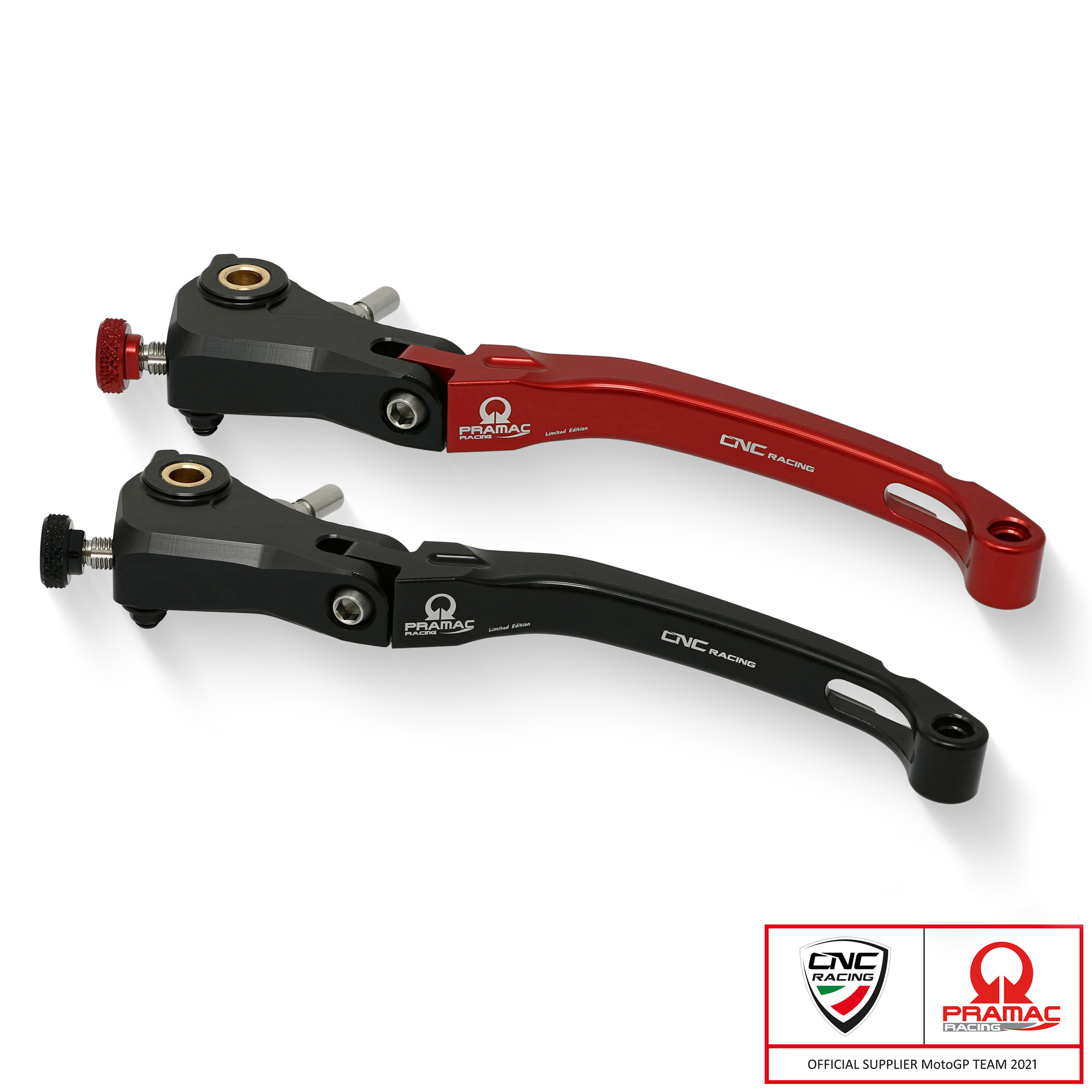 Leva frizione pieghevole CNC Racing modello Race Pramac Racing Limited Edition per DUCATI DIAVEL V4 2023