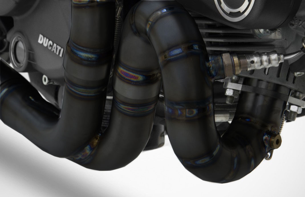 Collettori Zard Acciaio Inox Nero Racing per DUCATI SCRAMBLER 800 2017-2020