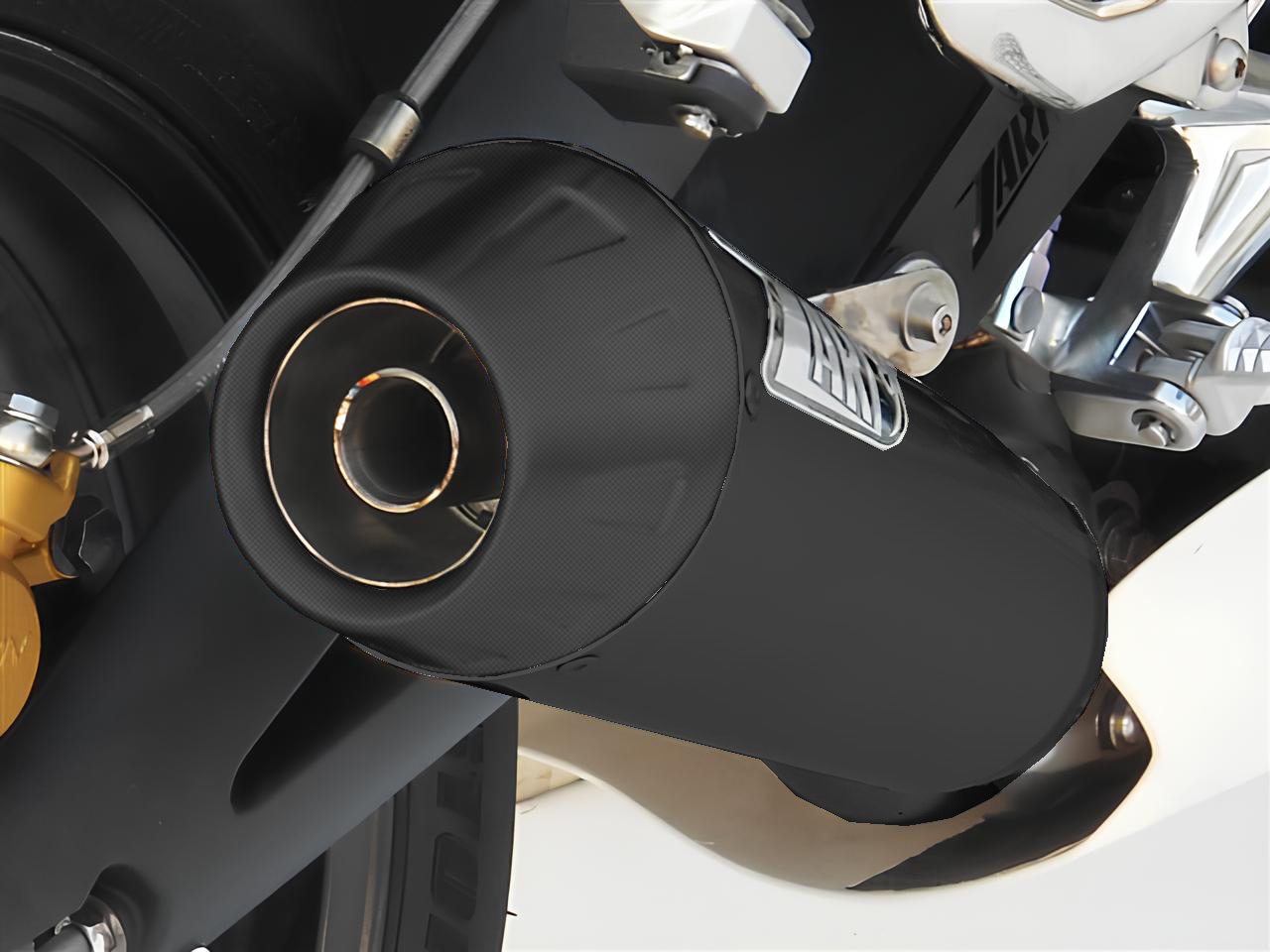 Slip-On Zard Acciaio Inox Racing Nero Fondello Carbonio per TRIUMPH STREET TRIPLE 675 2007-2012