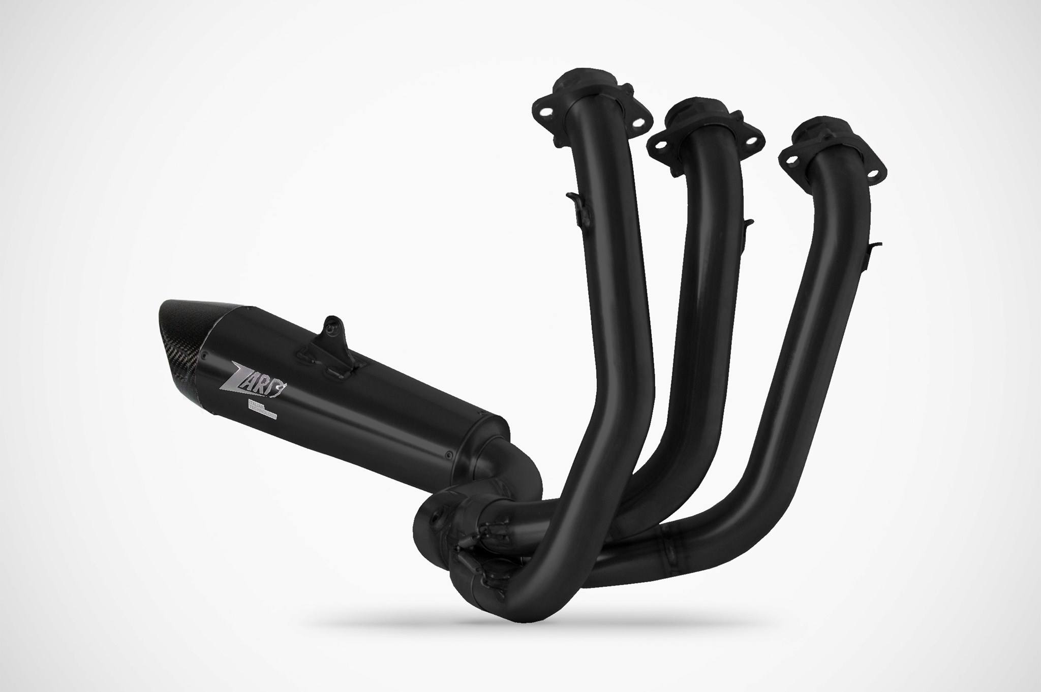 Kit Completo Zard 3>1 Titanio Omologato Nero Fondello Carbonio per TRIUMPH TIGER SPORT 660 2021-2023