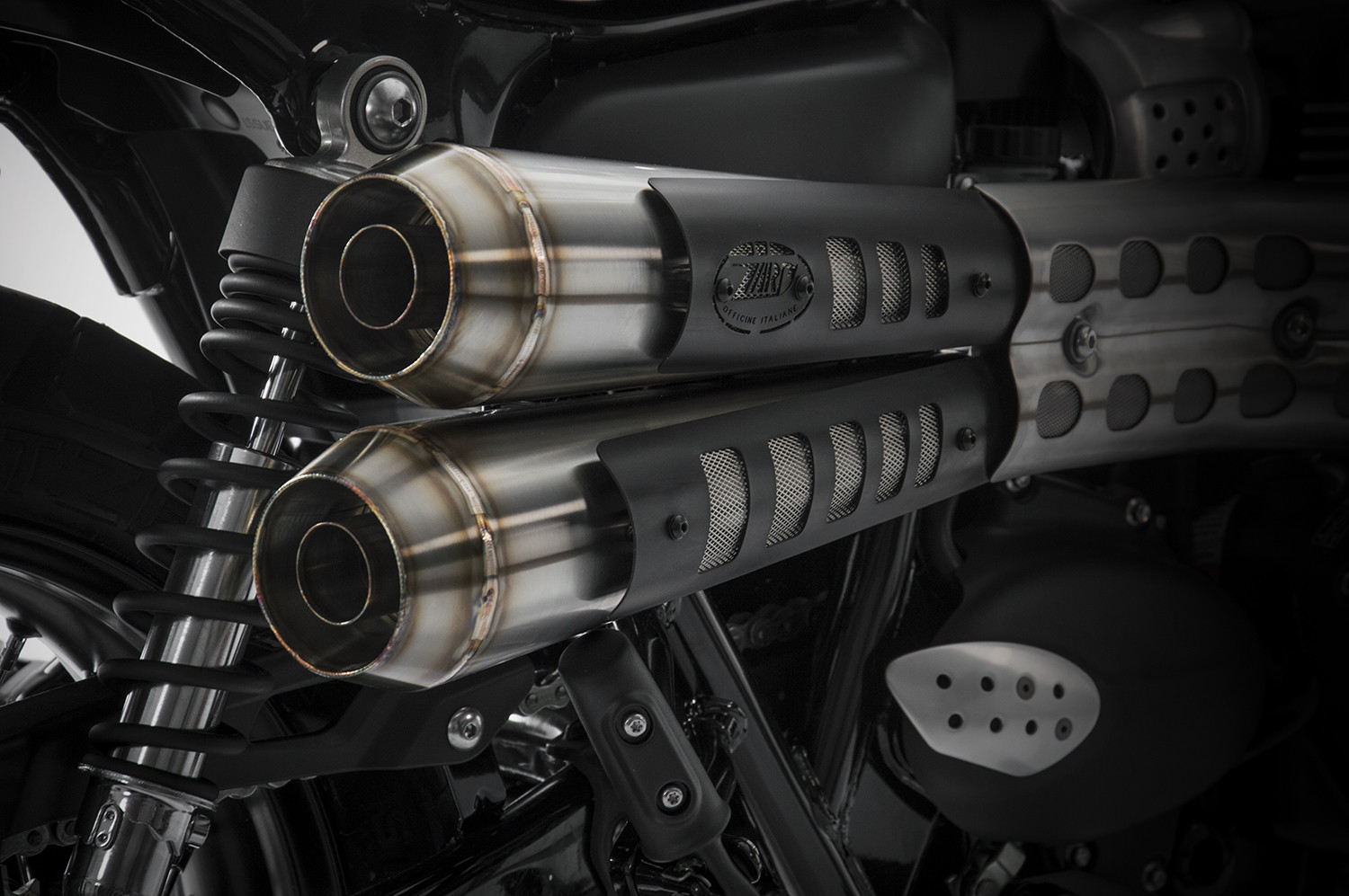 Slip-On Zard "CONICO" Acciaio Inox Paracalore Nero Racing per TRIUMPH SCRAMBLER 900 2021-2023