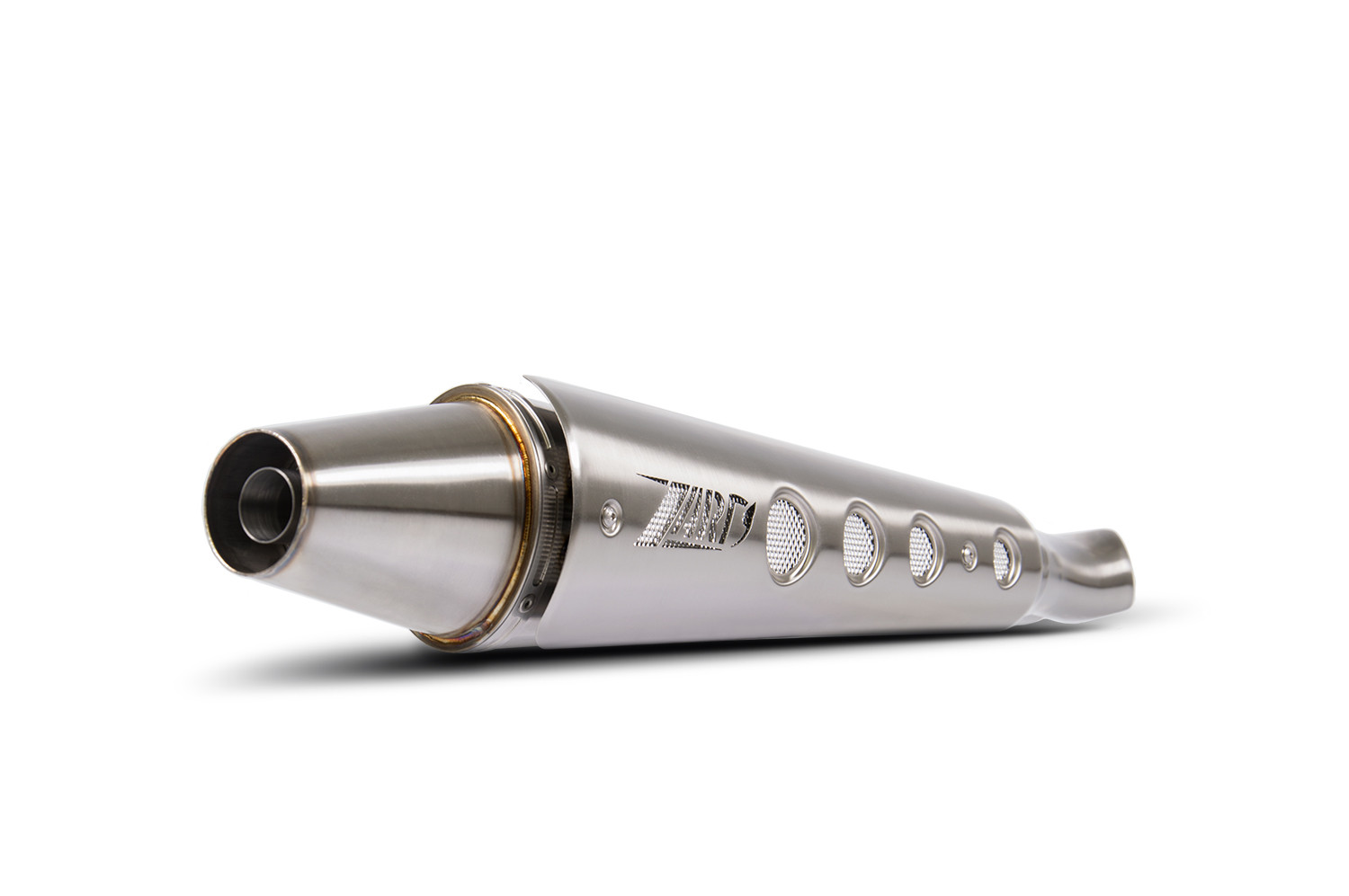 Kit Completo Zard 2>1 "CONICO" Alto Acciaio Inox Satinato Racing per TRIUMPH SCRAMBLER 900 2001-2016