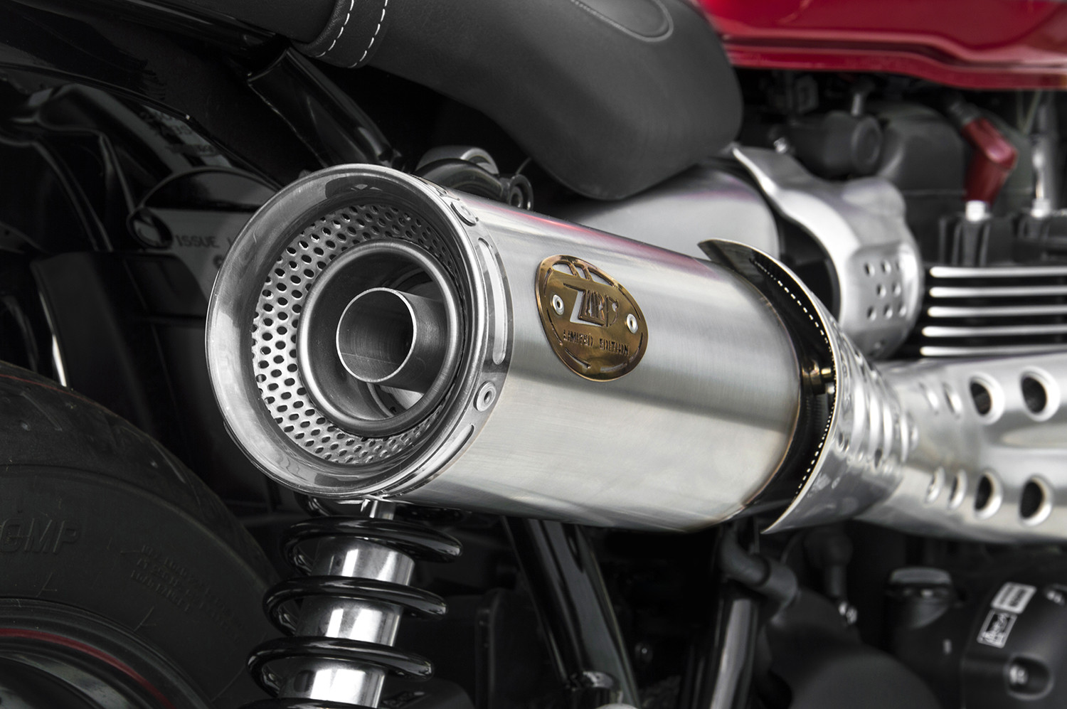 Kit Completo Zard 2>1 "ZUMA" Acciaio Inox Racing Satinato Fondello Inox per TRIUMPH SPEED TWIN 900 2021-2023