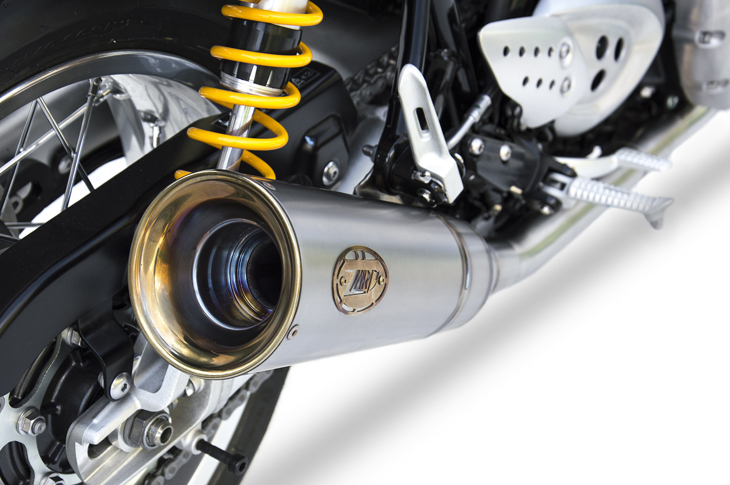 Slip-On Zard Titanio Omologato Satinato per TRIUMPH THRUXTON-R 1200 2017-2020