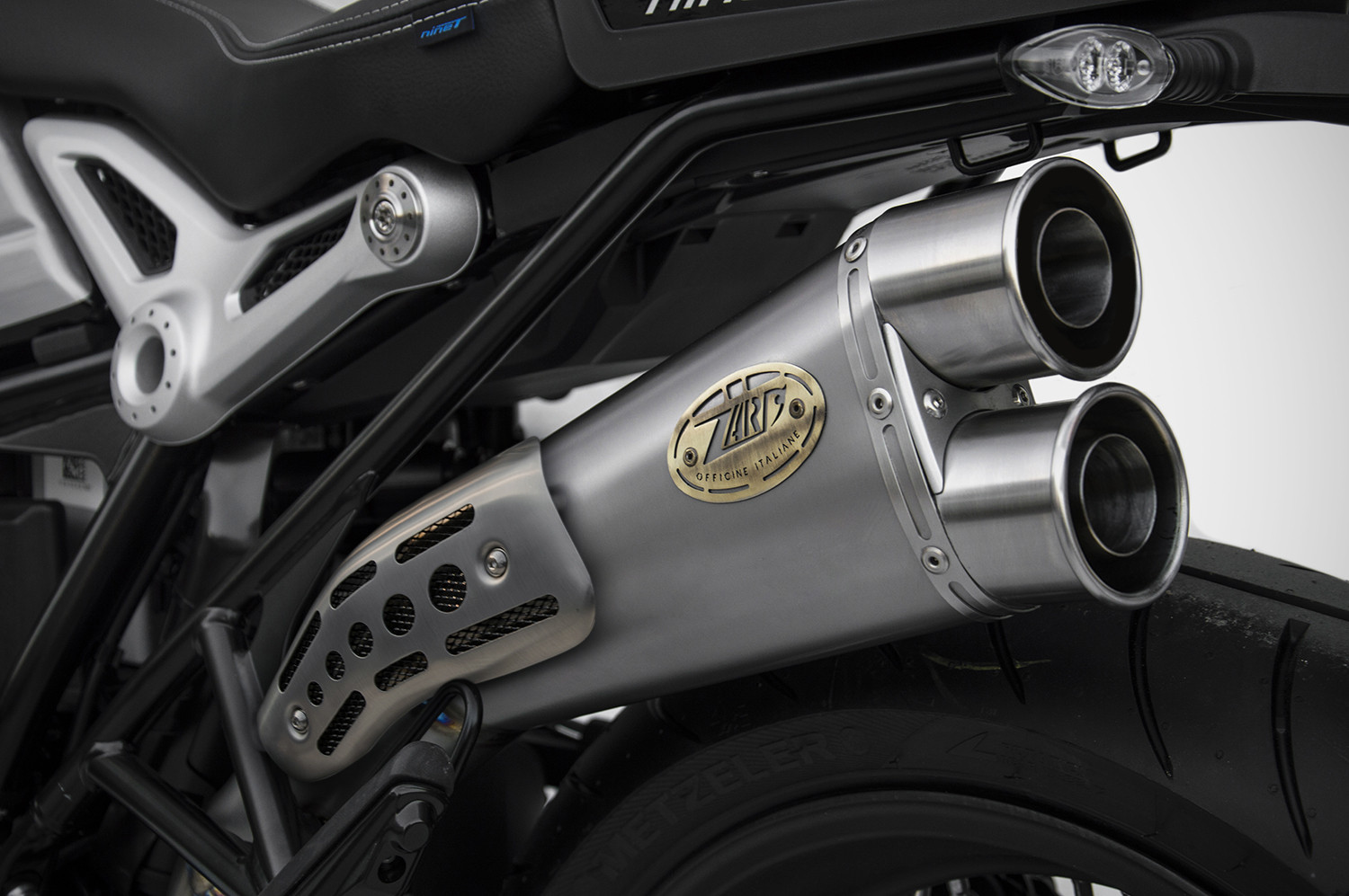 Slip-On Zard "SPECIAL EDITION" Acciaio Inox Racing Satinato per BMW R NINE T 2017-2020