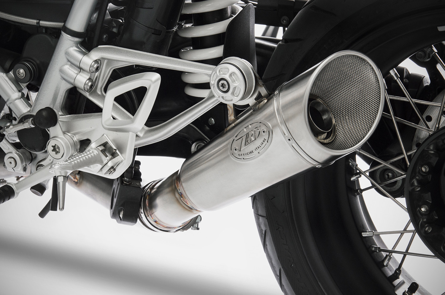 Kit Completo Zard "GP" 2>1 Acciaio Inox Racing Satinato per BMW R NINE T RACER ABS 2017-2020