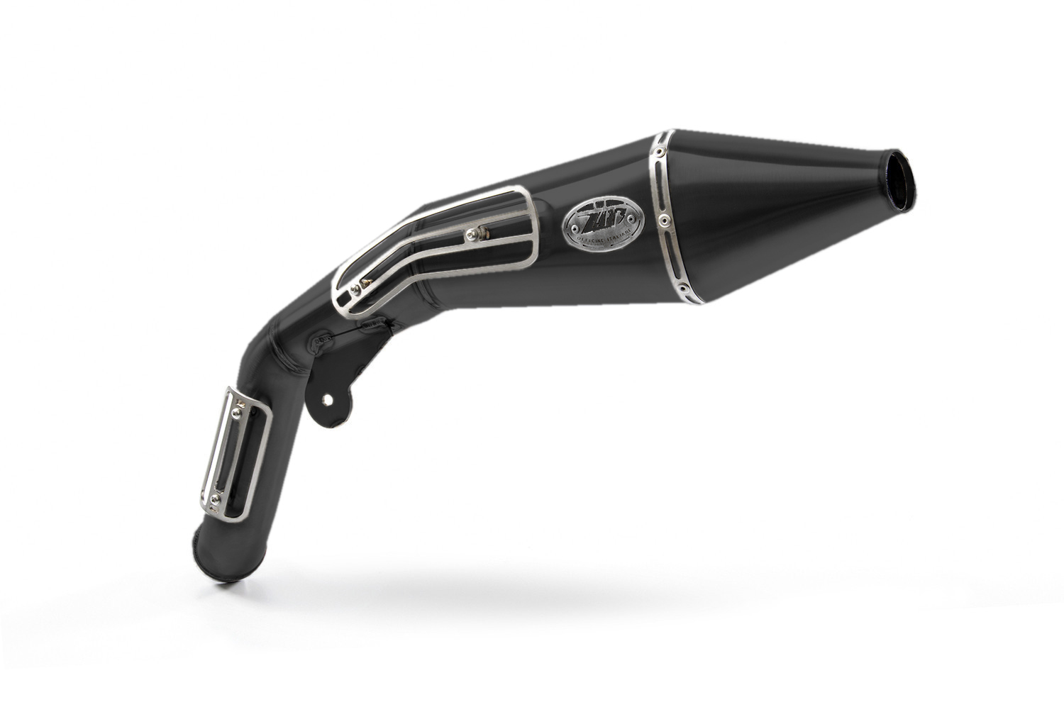 Slip-On Zard "R80" Acciaio Inox Omologato Nero per BMW R NINE T 2017-2020