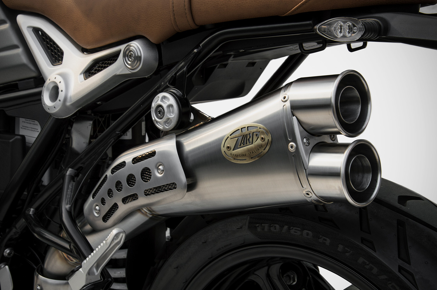 Slip-On Zard " SPECIAL EDITION" Acciaio Inox Omologato Satinato per BMW R NINE T SCRAMBLER 2021-2023