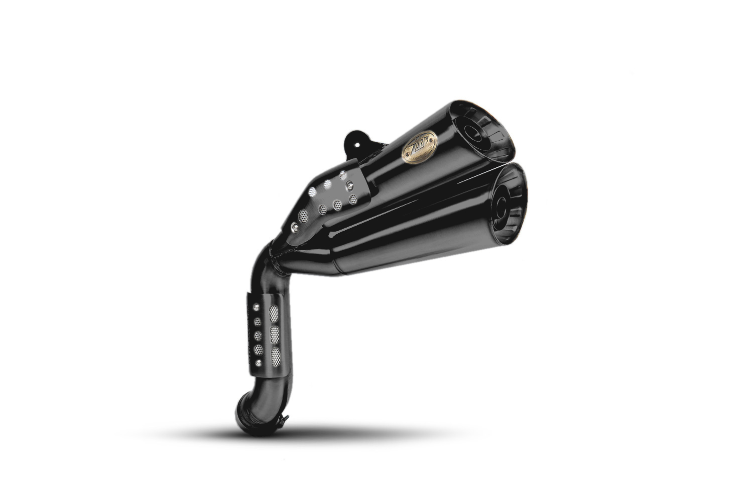 Slip-On Zard " HARDY" Acciaio Inox Omologato Nero per BMW R NINE T SCRAMBLER 2017-2020