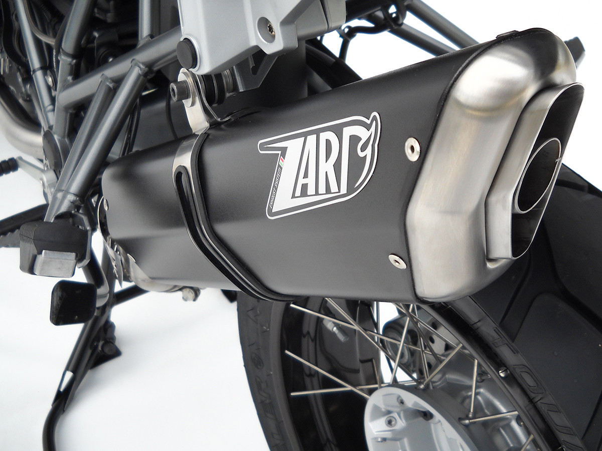 Slip-On Zard "PENTA R" Alluminio Nero Racing con fondello Inox per BMW R 1200 GS 2010-2012