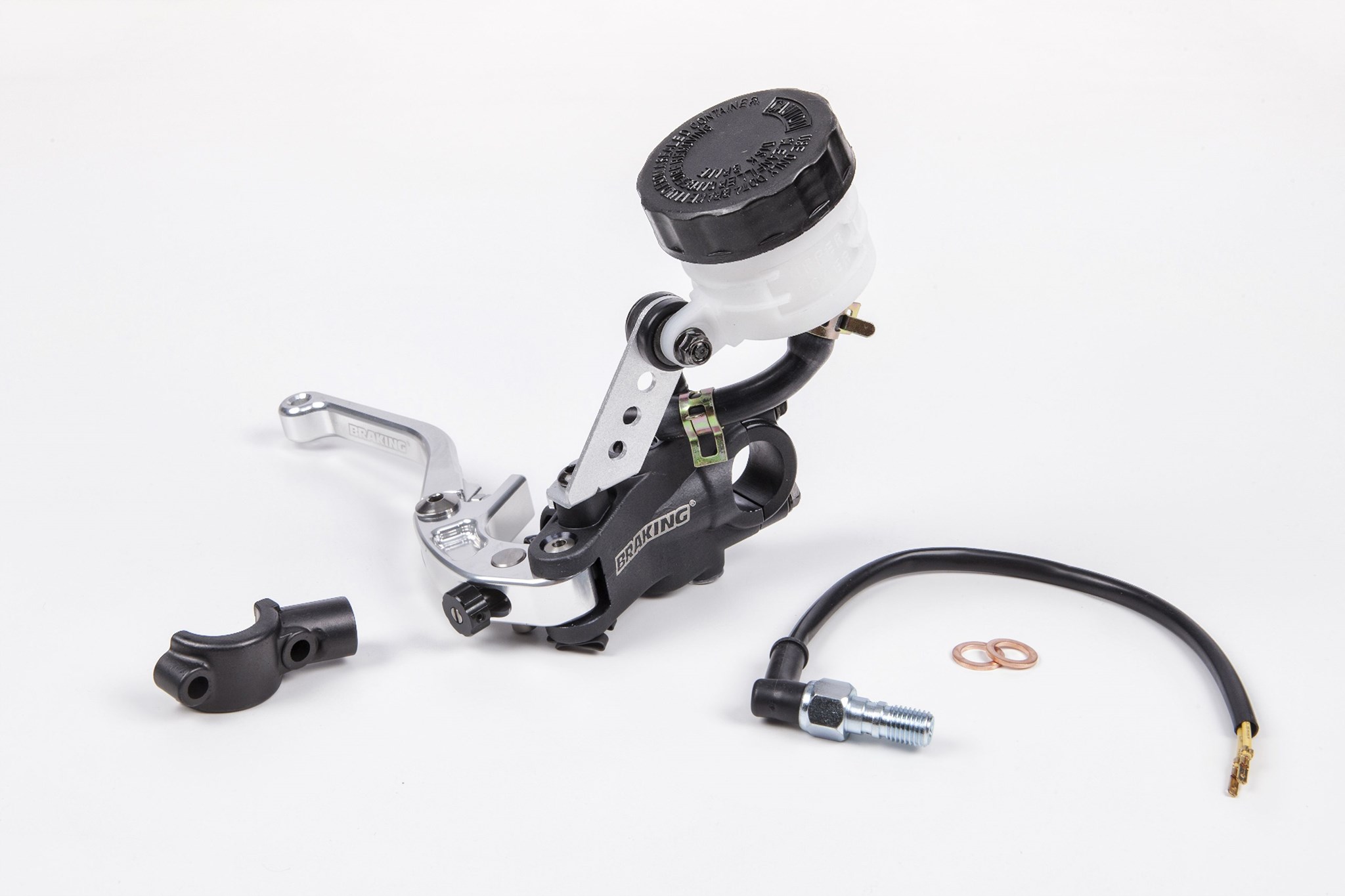 Pompa freno radiale Braking RS-B1 Ø13 mm con leva argento