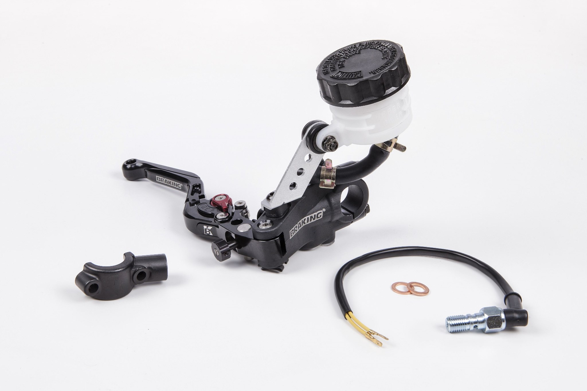 Pompa freno radiale Braking RS-B1 Ø16 mm con leva snodata nera